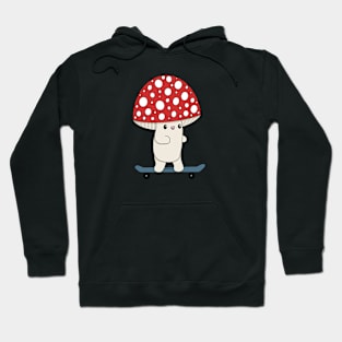 Cute Skateboarding Toadstool Hoodie